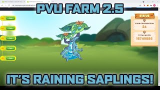 PVU Farm 25 Claiming Rewards Umuulan ng Sunflower Saplings  jannidepp [upl. by Llerruj]