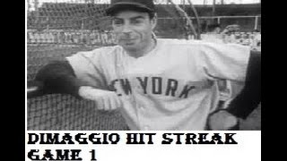 Joe DiMaggios 56 Game Hitting Streak  Game 1 [upl. by Murielle484]