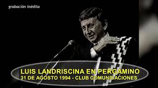 Luis Landriscina en vivo en Pergamino 1994 [upl. by Oemac]