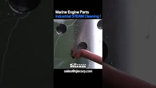 Remove Marine Engine Parts Cutting Fluid with Industrial STEAM Cleaning Machine Shorts [upl. by Costa836]