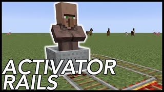 How To Use Activator Rails In Minecraft [upl. by Odrude846]