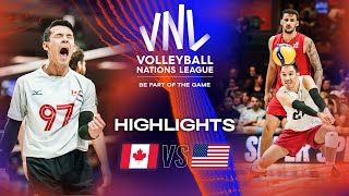 🇨🇦 CAN vs 🇺🇸 USA  Highlights Week 1  Mens VNL 2023 [upl. by Lrac]