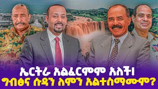 ኤርትራ አልፈርምም አለች ግብፅና ሱዳን ለምን አልተስማሙም [upl. by Lyrahc626]