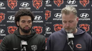 Caleb Williams Postgame PRESS CONFERENCE vs Lions quotFIRE EBERFLUSquot [upl. by Harrington]