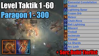 Vessel of Hatred Level Taktik 1  60  Paragon 1  300  Sorc Build Tier List [upl. by Akirdna]