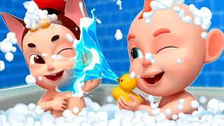 Bath Song  Fun Bath Time Song  Wheels on the bus  Nursery Rhymes amp Kids Songs [upl. by Ellehcsor]