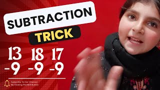 How To Subtract Fast  Fast Subtraction Trick [upl. by Virgina]