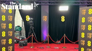 Baftas 2024 red carpet LIVE watch as stars are interviewed as they arrive at film awards in London [upl. by Nilad968]