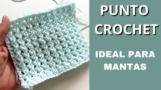 Cómo tejer PUNTO A CROCHET FÁCIL Ideal para Mantas  Handwork Diy [upl. by Yeldud272]