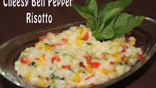 Cheesy Bell Pepper Risotto  How To Make Risotto  Vegetarian Italian Recipe  Simply Jain [upl. by Ortiz]