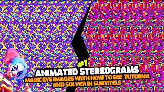 ANIMATED STEREOGRAMS 1 MAGIC EYE PICTURES WITH ANSWERS amp HOW TO SEE MAGIC EYE TUTORIAL magiceye [upl. by Adnavoj628]