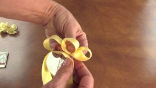 How To Make A Floral Bow [upl. by Yelyr959]