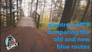 Old versus New MTB The Blue Routes at Glentress [upl. by Repohtsirhc]