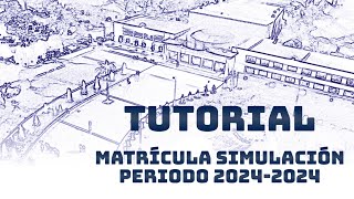 Tutorial Simulación matrículas 2024 [upl. by Ymeraj]