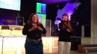 Nena Leal and Rut Ramos from Iglesia Refugio FW Nena loved the way Rut sang [upl. by Anaehs]