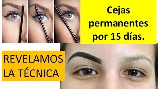 CEJAS SEMIPERMANENTES EN CASA Revelamos técnica DURAN 15 DÍAS [upl. by Cis]