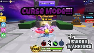 Sword Warriors Roblox Curse Mode [upl. by Gimble]