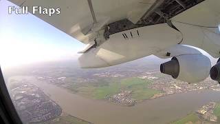 Landing at London City LCY UK  RWY27 Window View [upl. by Mar]