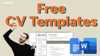 Free CV Template Downloads MS Word amp Google Docs [upl. by Gosser]