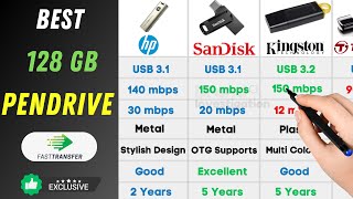 Best Pendrives 2023  128 GB  Best USB Flash drives for windows amp mac [upl. by Yornek]