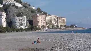 Almuñécar Playa Puerta del Mar Costa Tropical Granada Andalucía [upl. by Hertberg]