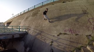 HUGE Parkour Wall Run Brighton 🇬🇧 [upl. by Ecylla]