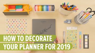 How To Decorate Your Planner For 2019 10 MustHave Planner Supplies [upl. by Eiznek947]