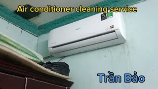 AIR CONDITIONER CLEANING AT HOME airconditionercleaning ac cleaningtips hvac aircondition [upl. by Torruella]