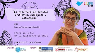 La Escritura de Cuento sesión 1 Charla magistral con María Teresa Andruetto en LIJPE 2020 [upl. by Meras]