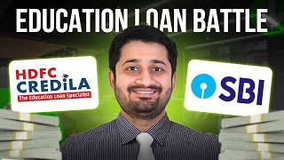 Comparing HDFC Credila vs SBI Education Loan Pros amp Cons Explained  Which One To Choose [upl. by Henden]