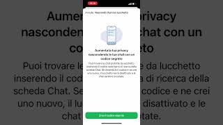 Chat con lucchetto nascoste come scoprirlo su iphone [upl. by Eened]