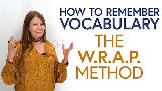 How to Remember Vocabulary The WRAP Method [upl. by Tristam]