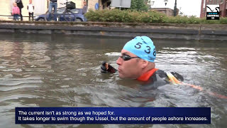 openwaterswimmingclubbegeleidMaarten vd Weijden van AMSTERDAM NAAR ROTTERDAM80 km2017 [upl. by Eidnac]