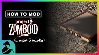 HOW TO MOD  Project Zomboid In Under 3 MINUTES Singleplayer AND Multiplayer 2024 [upl. by Nilyaj]