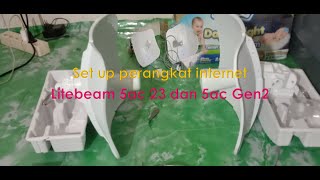 How to setup and configuration ubiquiti litebeam 5ac 23 dan 5ac gen2 [upl. by Birdt]