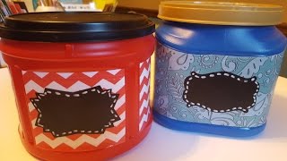 Coffee Container Upcycle  GiftBasketAppeal [upl. by Baiss72]