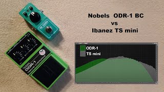 Nobels ODR1 vs Ibanez TS mini Tone Control Comparison [upl. by Notyal]