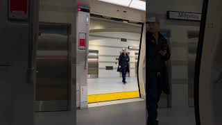 BART Now Boarding at Milpitas  Orange Line Train to El Cerrito Del [upl. by Kcirdot]