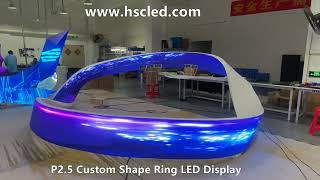 P25 Custom Shape Ring LED Display [upl. by Yedok]