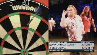 Noa Lyn Van Leuven v Beau Greaves FULL MATCH  WDF World Cup 2023 [upl. by Krischer]