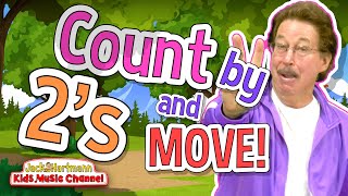 COUNT by 2s and MOVE  Jack Hartmann [upl. by Ahsiuqat]