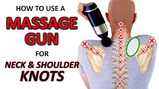 How to Use a Massage Gun to Loosen Tight Neck amp Shoulders [upl. by Lledroc]