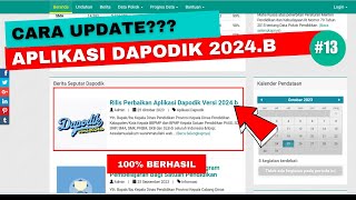 Dapodik 2024b  Cara Benar Update Aplikasi Dapodik terbaru [upl. by Eiger559]