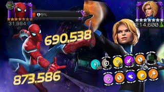 Starky Shreds Through Invisible Womens Shield Easy  MCOC Raids [upl. by Aidil]