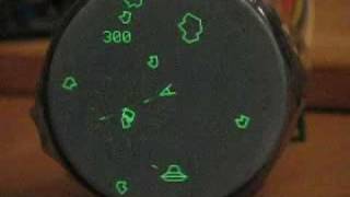 Asteroids Game on AVR Scope Clock quotMorpheusquot [upl. by Erised]