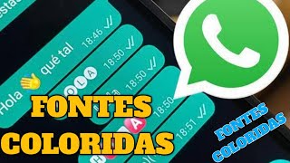 Como escrever colorido no whatsapp 2022 [upl. by Ethelbert184]