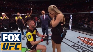 Alexander Gustafsson proposes to girlfriend after his KO win over Glover Teixeira  UFC FIGHT NIGHT [upl. by Perrine]