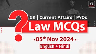 Law MCQs  5th November  IPC  Constitution  Code of Civil Procedure  Drishti Judiciary [upl. by Jamel]