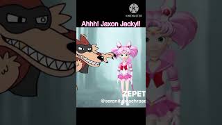 Cure Chibi Moon gets jumpscared by Jaxon Jackyll precureallstars sailormoon jumpscare [upl. by Fante401]