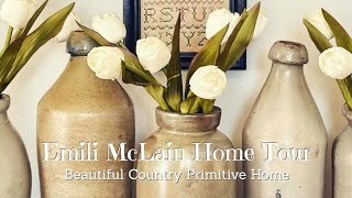 MUST WATCH Beautiful COUNTRY Primitive HOME TOUR  Decorating With Vintage Antiques Primitives [upl. by Holub276]